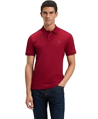 Boss by Hugo Men's Stretch-Cotton Logo Patch Slim-Fit Polo Shirt
