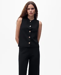 Mango Women's Fine-Knit Gilet