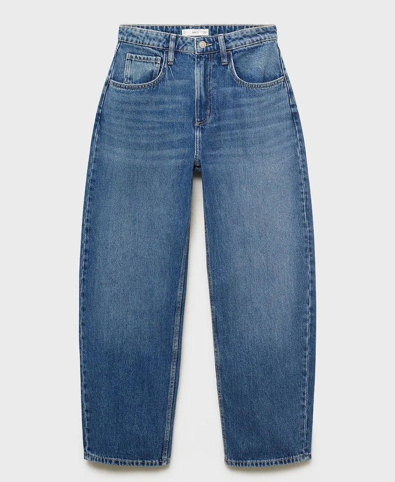 Mango Women's High-Rise Balloon Jeans