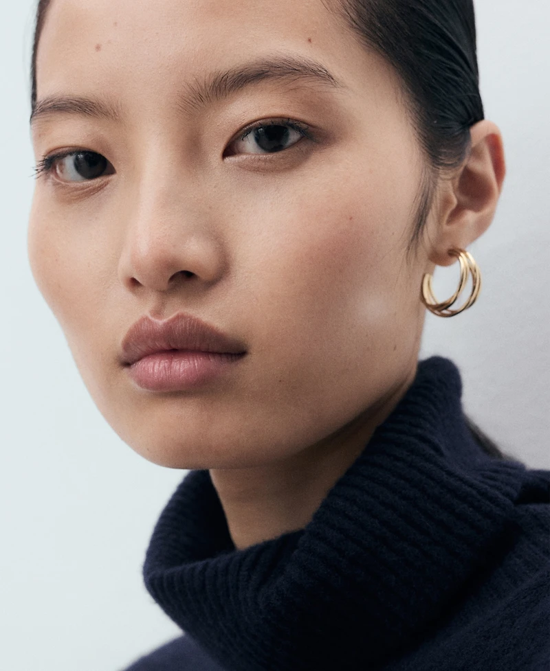 Mango Women's Short Knitted Turtleneck Dress