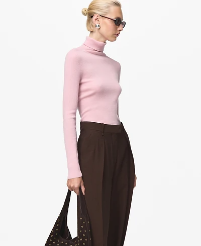 Mango Women's Turtleneck Wool Sweater