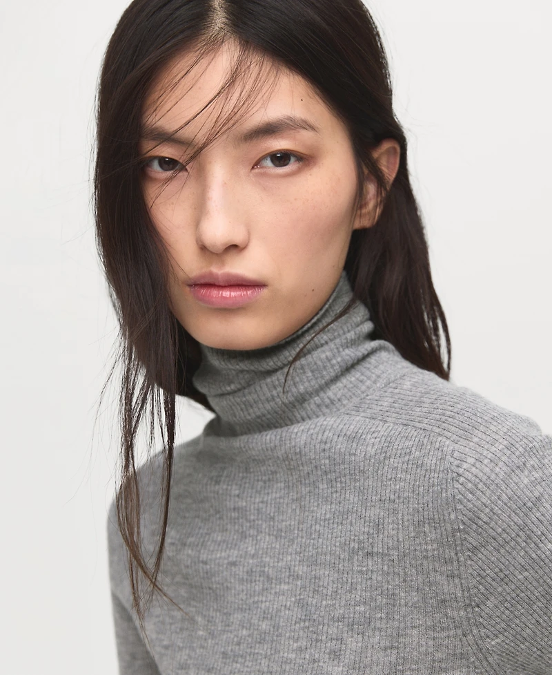 Mango Women's Turtleneck Wool Sweater