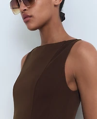 Mango Women's Short Flared Dress
