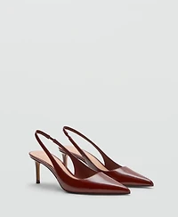 Mango Women's Patent Heeled Shoes