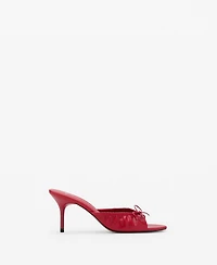 Mango Women's Bow Heel Sandals