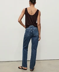 Mango Women's Matilda High-Rise Straight Jeans