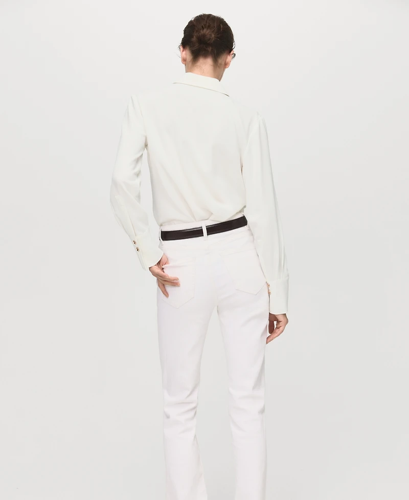 Mango Women's Jewel Buttons Shirt