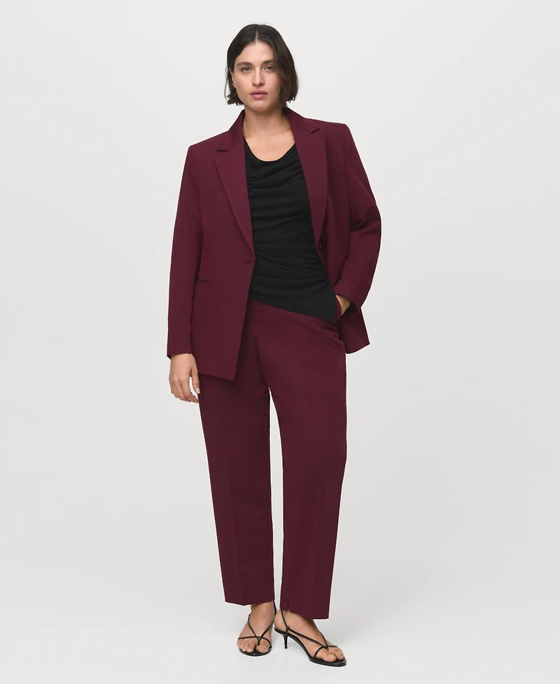 Mango Women's Straight Suit Pants