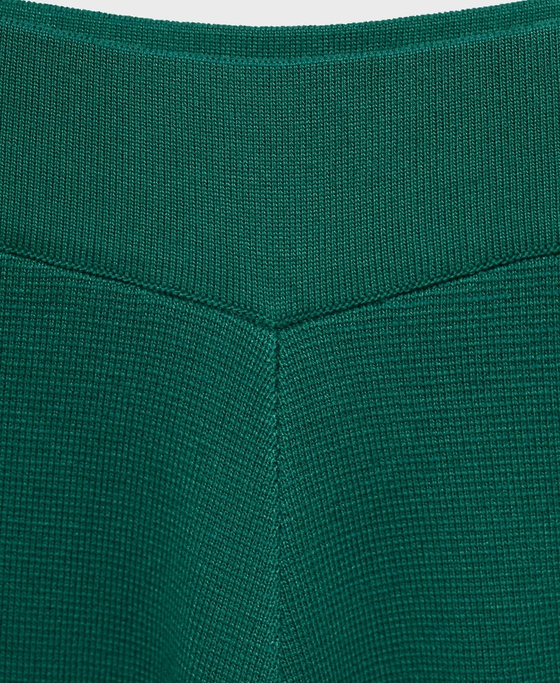 Mango Women's Fine-Knit Straight-Fit Pants