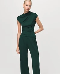 Mango Women's Dart Palazzo Pants