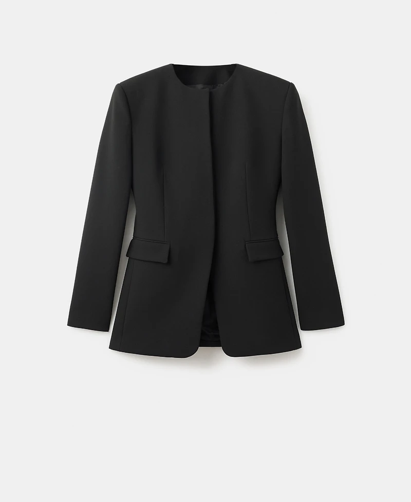 Mango Women's Fitted Tailored Jacket