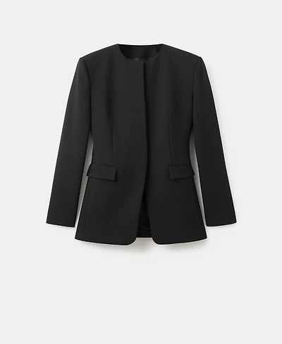 Mango Women's Fitted Tailored Jacket