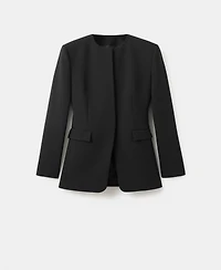 Mango Women's Fitted Tailored Jacket
