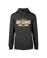 Levelwear Men's David Pastrnak Black Boston Bruins Podium Name Number Pullover Hoodie