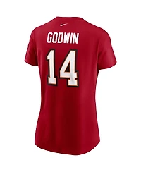 Nike Women's Chris Godwin Red Tampa Bay Buccaneers Name Number T-Shirt