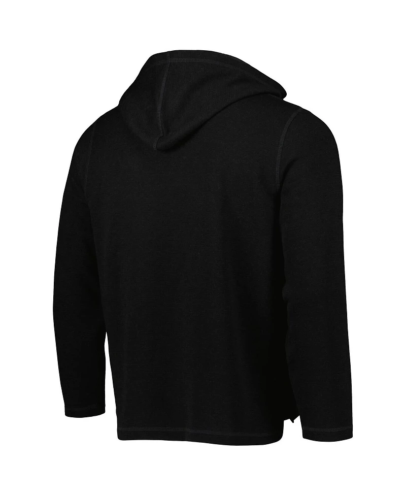 Boxercraft Men's Black Charlotte Fc Baja Fleece V-Neck Pullover Hoodie