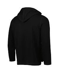 Boxercraft Men's Black Charlotte Fc Baja Fleece V-Neck Pullover Hoodie