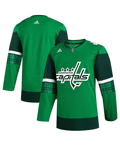 Adidas Men's Kelly Green Washington Capitals 2023 St. Patrick's Day Primegreen Authentic Jersey