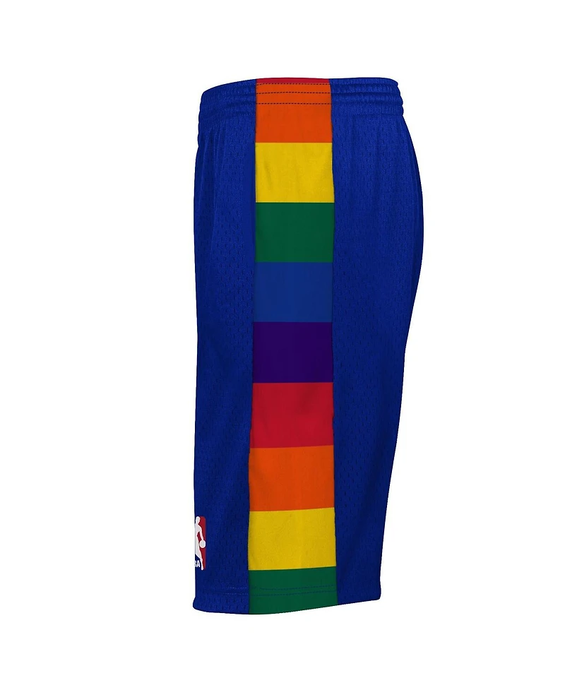 Mitchell & Ness Big Boys and Girls Blue Denver Nuggets Swingman Shorts