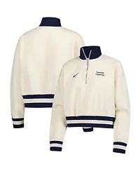 Nike Women's Natural Syracuse Orange Phoenix Fleece Half-Zip Sweatshirt