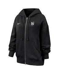 Nike Women's Black LA28 Summer Olympics Phoenix Fleece Full-Zip Hoodie