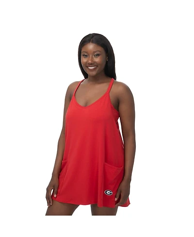 ZooZatz Women's Red Georgia Bulldogs Active Pocketed Skort Dress