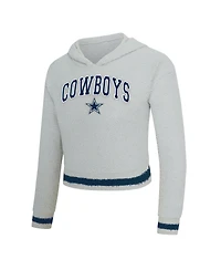Concepts Sport Women's 2-Piece Gray Dallas Cowboys Whitley Long Sleeve Hoodie Top and Shorts set