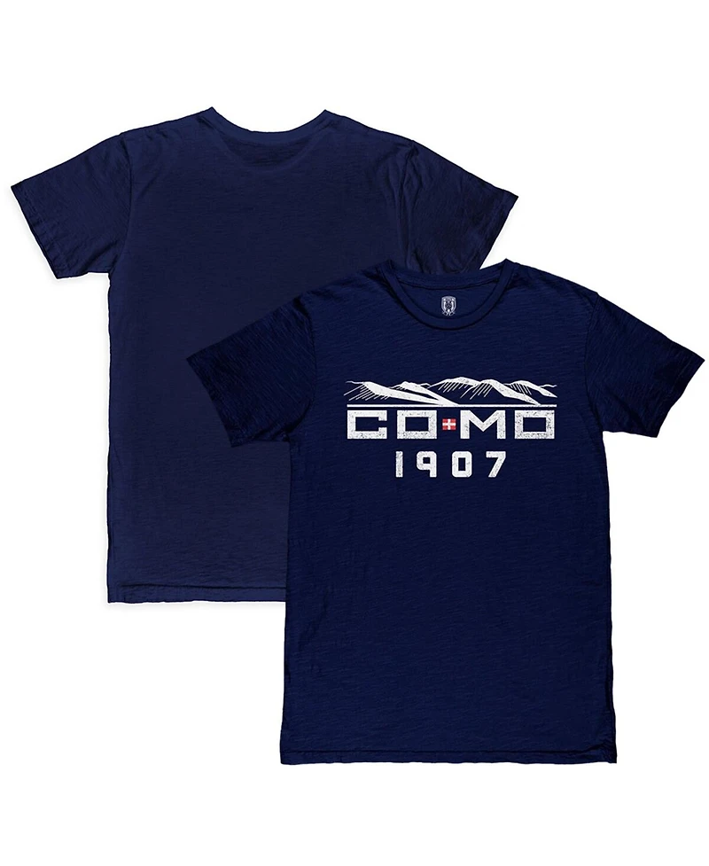 1863FC Men's Navy Como 1907 Landmark Slub T-Shirt