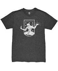1863FC Men's Heather Black Detroit City Fc Mono Crest Twisted Tri-Blend Slub T-Shirt