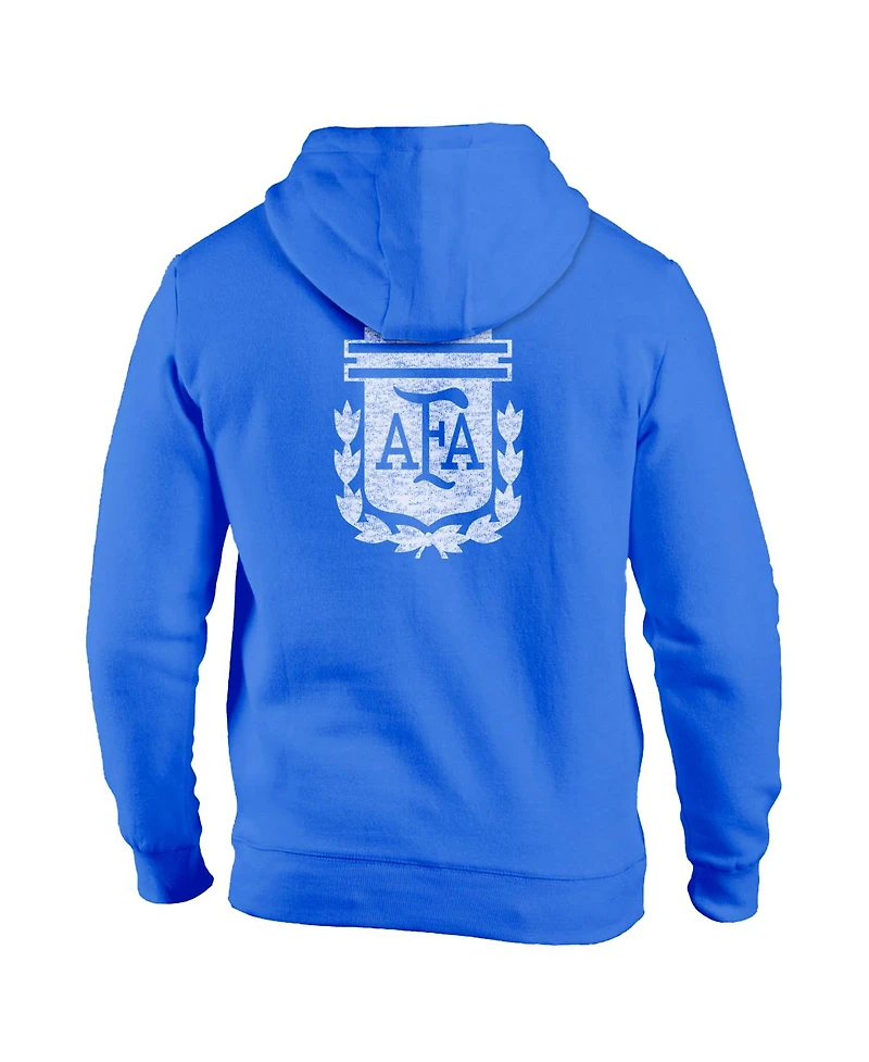 1863FC Men's Blue Argentina National Team Wordmark Fleece Pullover Hoodie