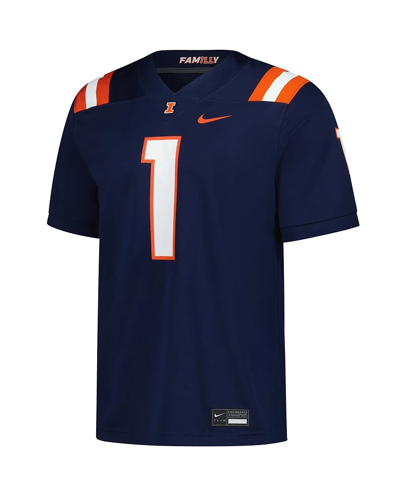 Nike Men's Navy Illinois Fighting Illini Untouchable Replica Game Jersey