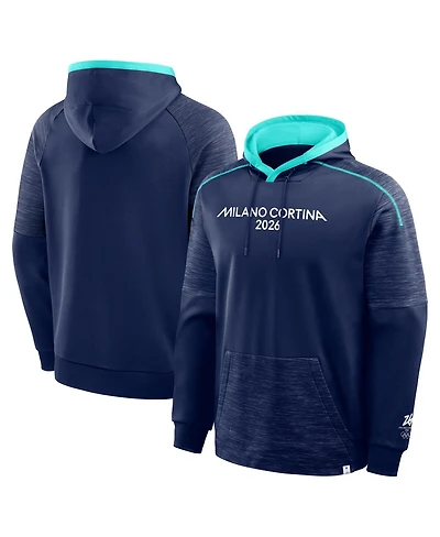 Fanatics Men's Navy Milano Cortina 2026 Winter Olympics Agility Defender Pullover Hoodie