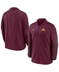 Nike Men's Maroon Minnesota Golden Gophers Dri-fit Half-Zip Pullover Sweatshirt