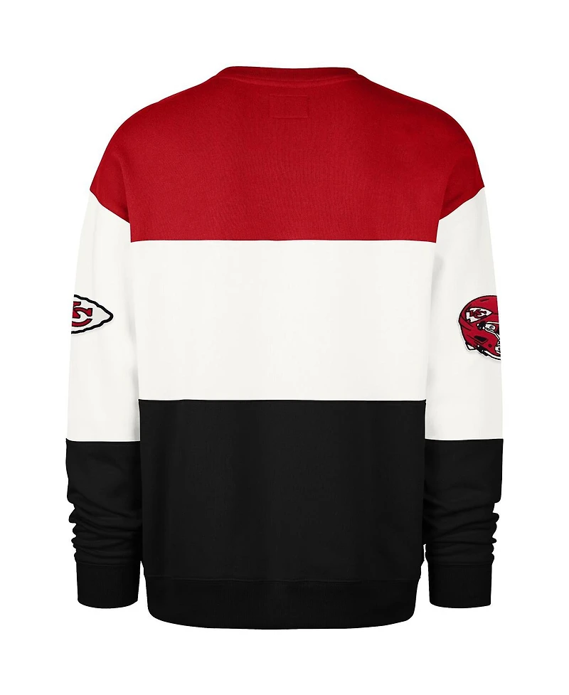 '47 Brand Men's Red/Black Kansas City Chiefs Breeze Maximalist Sweatshirt
