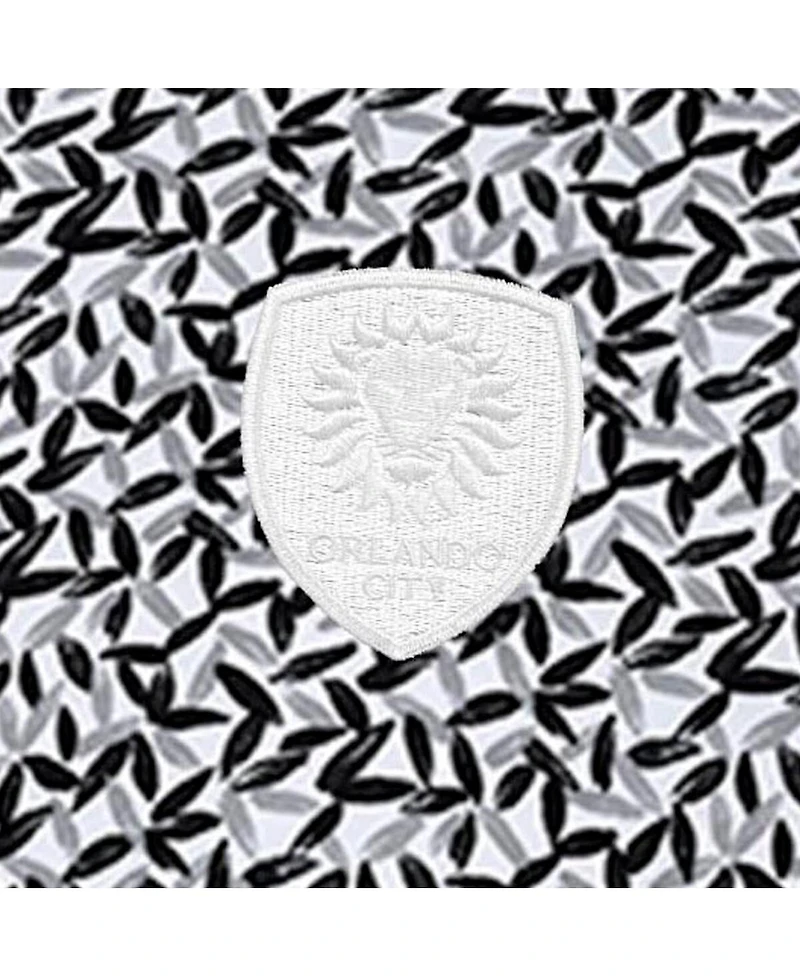 Antigua Men's Gray/Black Orlando City Sc Seasons Polo Shirt