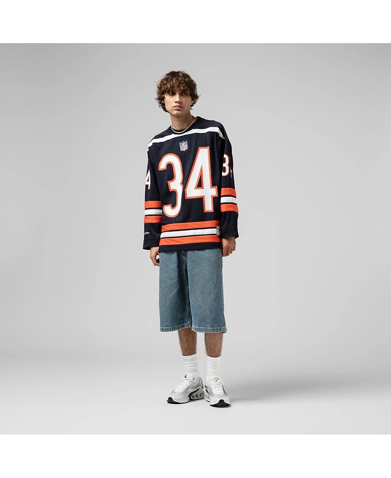 Mitchell & Ness Men's Walter Payton Navy Chicago Bears Maxed Out Fashion Hockey Jersey