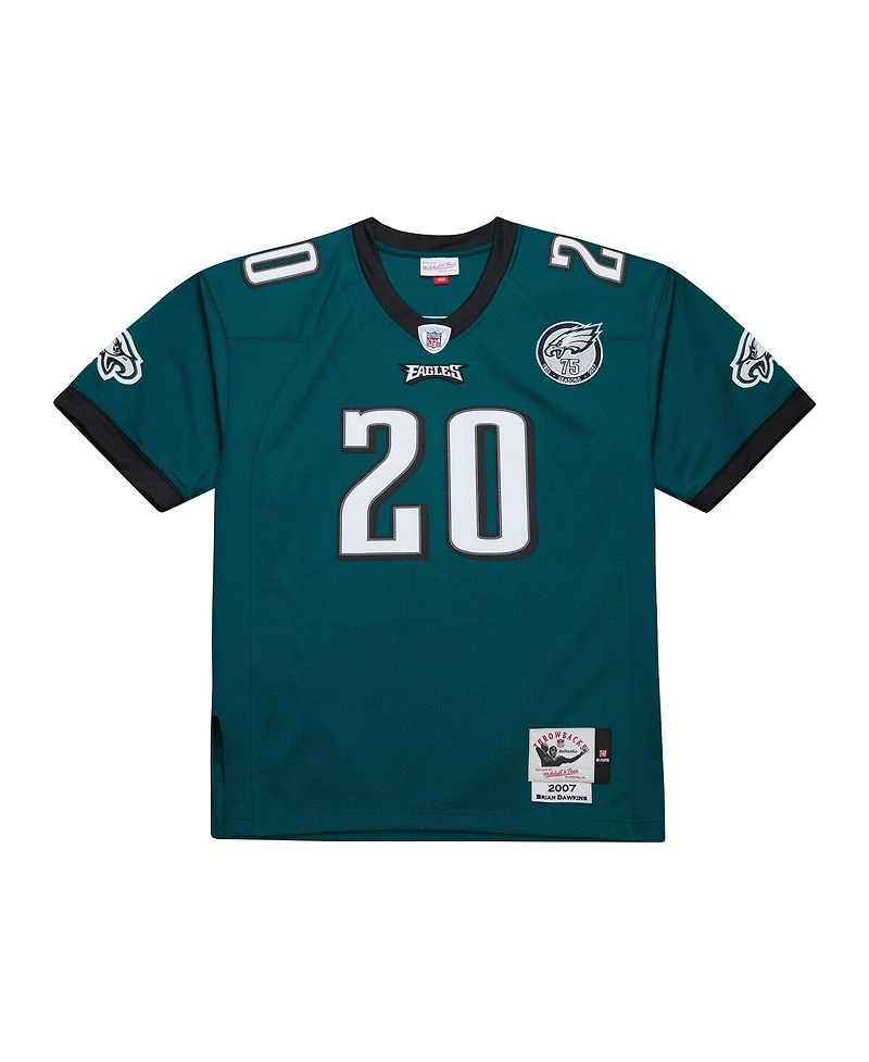 Mitchell & Ness Men's Brian Dawkins Green Philadelphia Eagles 2007 Authentic Throwback Retired Player Jersey