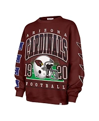 '47 Brand Women's Cardinal Arizona Cardinals Go Big Oversized Pullover Sweatshirt