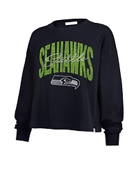 '47 Brand Women's College Navy Seattle Seahawks Muse Sydney Long Sleeve T-Shirt