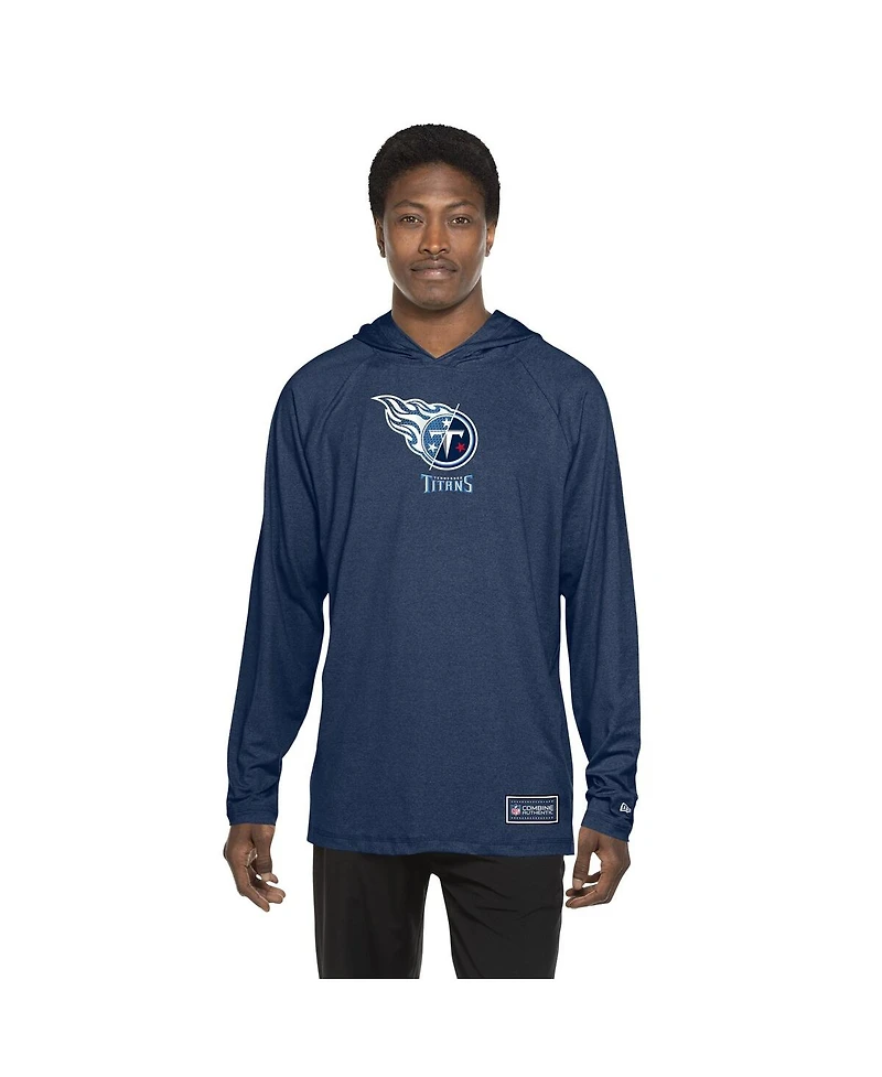 New Era Men's Navy Tennessee Titans Functional Fandom Hoodie