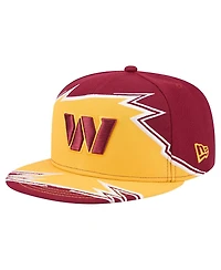 New Era Men's Burgundy/Gold Washington Commanders Break 59FIFTY Fitted Hat