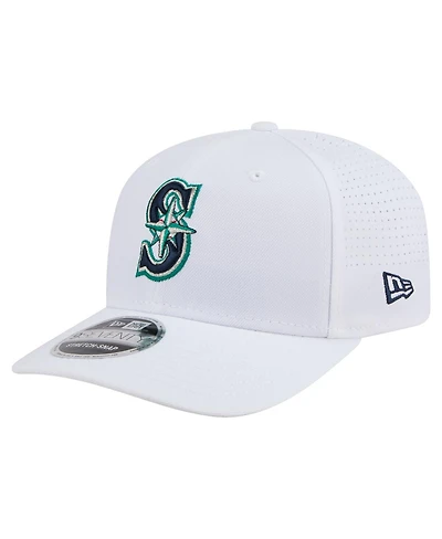 New Era Men's White Seattle Mariners Coolera 9SEVENTY Adjustable Hat
