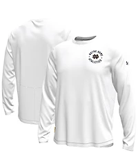 Under Armour Men's White Notre Dame Fighting Irish Sideline Knockout Long-Sleeve T-Shirt