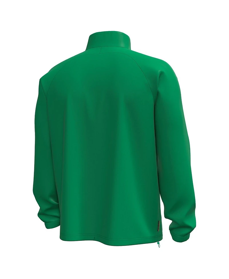 Under Armour Men's Green Notre Dame Fighting Irish Unstoppable Woven Anorak Storm Tech Half-Zip Jacket