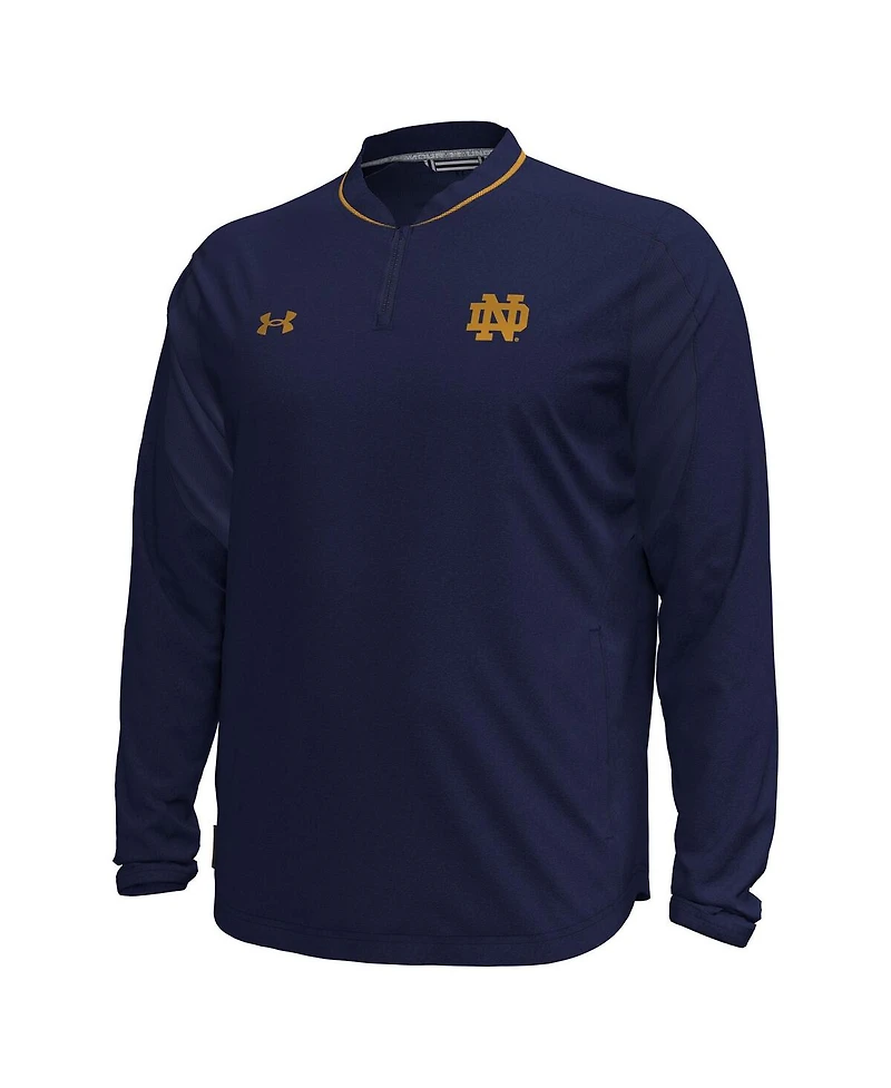 Under Armour Men's Navy Notre Dame Fighting Irish Motivate Long Sleeve Quarter-Zip Jacket