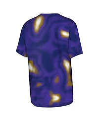Outerstuff Big Boys and Girls Purple Baltimore Ravens End Zone Dri-Tek T-Shirt