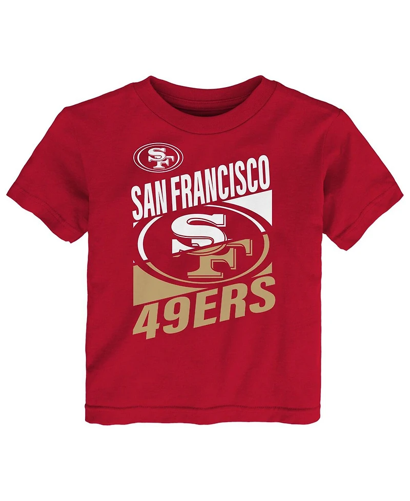 Outerstuff Toddler Scarlet San Francisco 49ers Teamwork T-Shirt