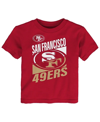 Outerstuff Toddler Scarlet San Francisco 49ers Teamwork T-Shirt