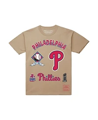 Mitchell & Ness Men's Cream Philadelphia Phillies Legacy Defined T-Shirt