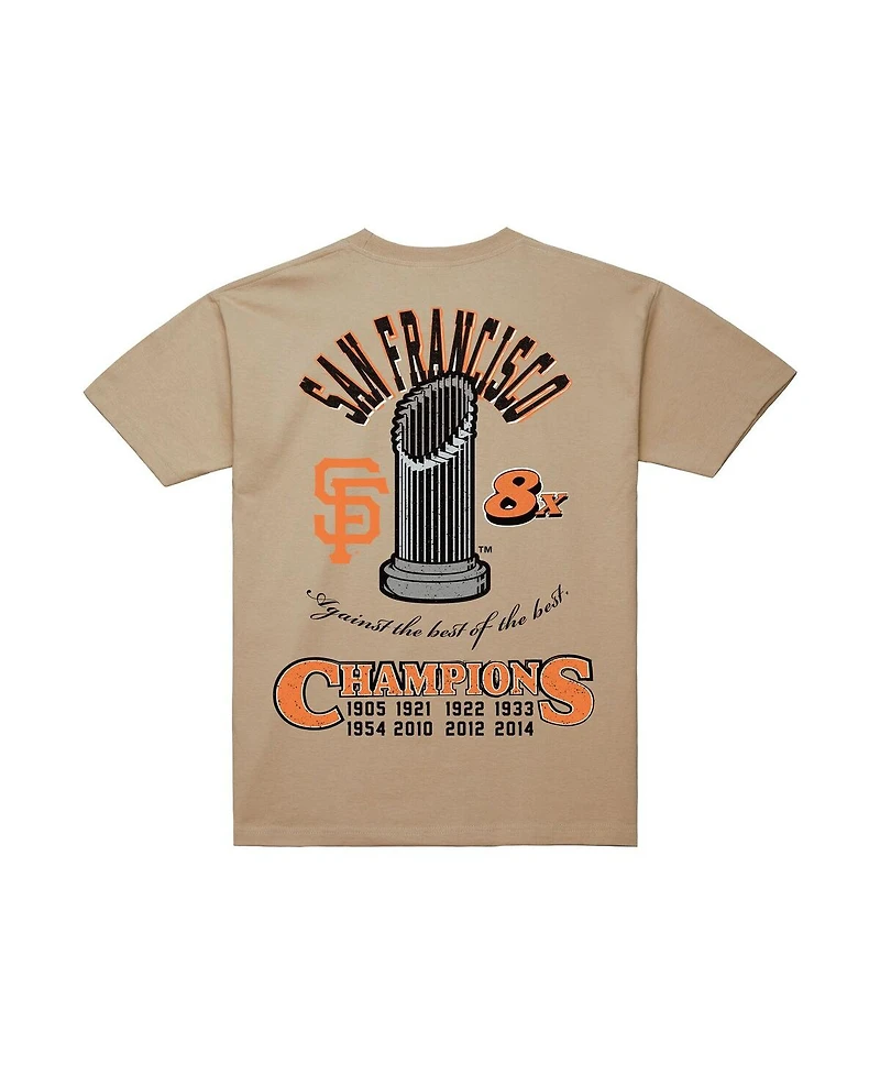 Mitchell & Ness Men's Cream San Francisco Giants Legacy Defined T-Shirt